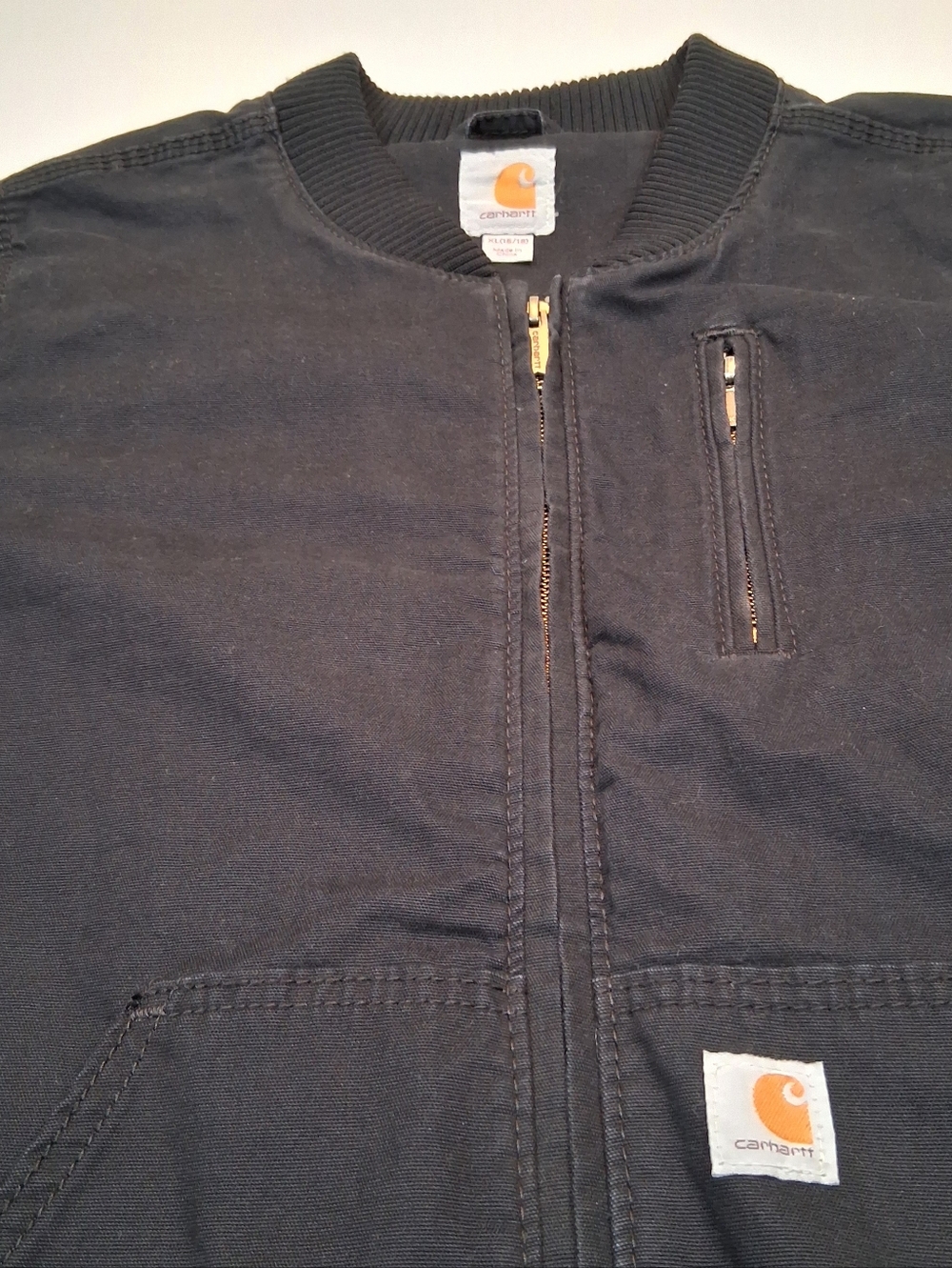 Carhartt Womens Crawford Relaxed Fit Canvas Bomber Jacket XL 16/18 Black 102524 - Picture 3 of 7